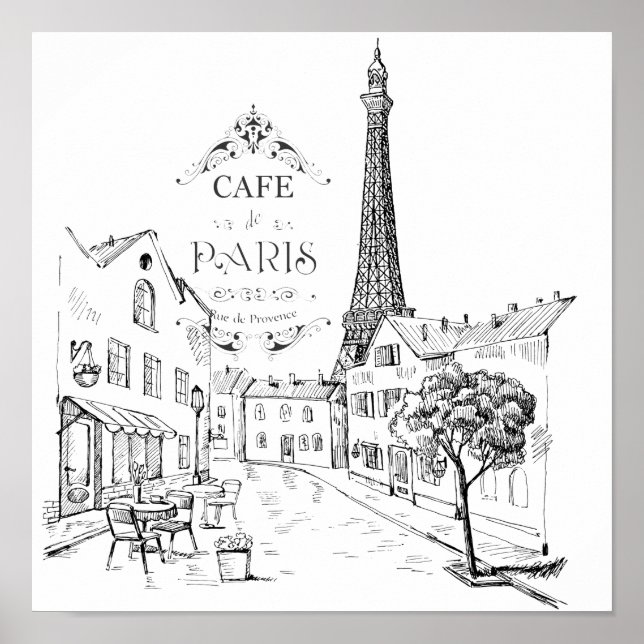 Café Paris Poster (Vorne)