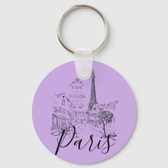 Café Paris Schlüsselanhänger (Vorderseite)