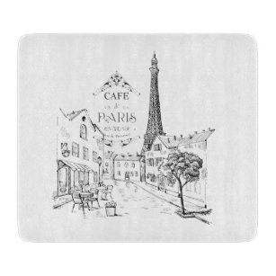 Café Paris Schneidebrett