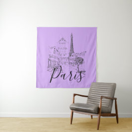 Cafe Paris Tapestry Wandteppich