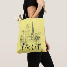 Café Paris Tote Bag