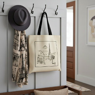 Café Paris Tote Bag Tragetasche