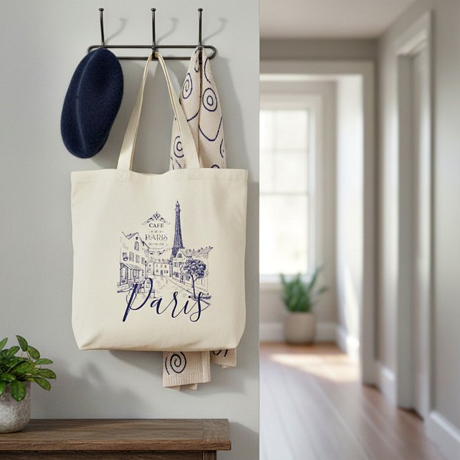 Café Paris Tote Bag Tragetasche (Von Creator hochgeladen)