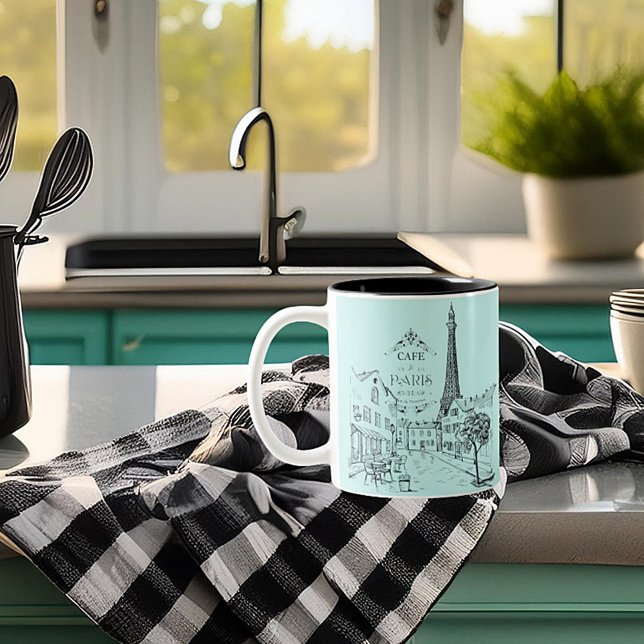 Cafe Paris Zwei-Tone-Tasse Zweifarbige Tasse (Von Creator hochgeladen)