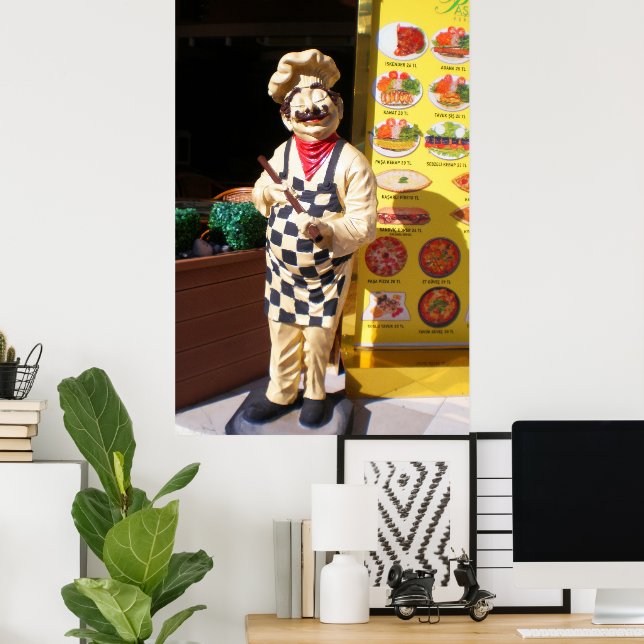 Cafe Pasa Kebap in Kemer. Truthahn Poster (Heimbüro)