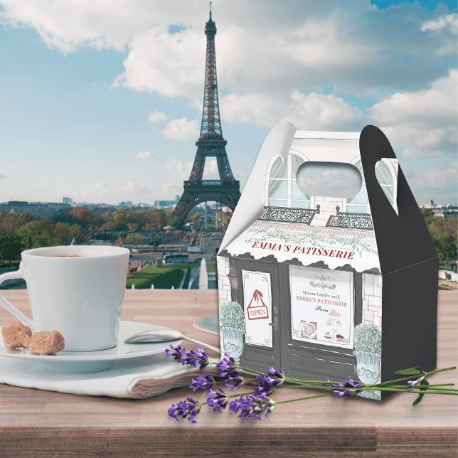 Café Patisserie Black Favor Box Geschenkschachtel (Von Creator hochgeladen)