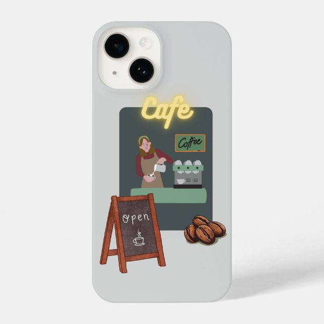 Cafe phone case iPhone hülle (Rückseite)