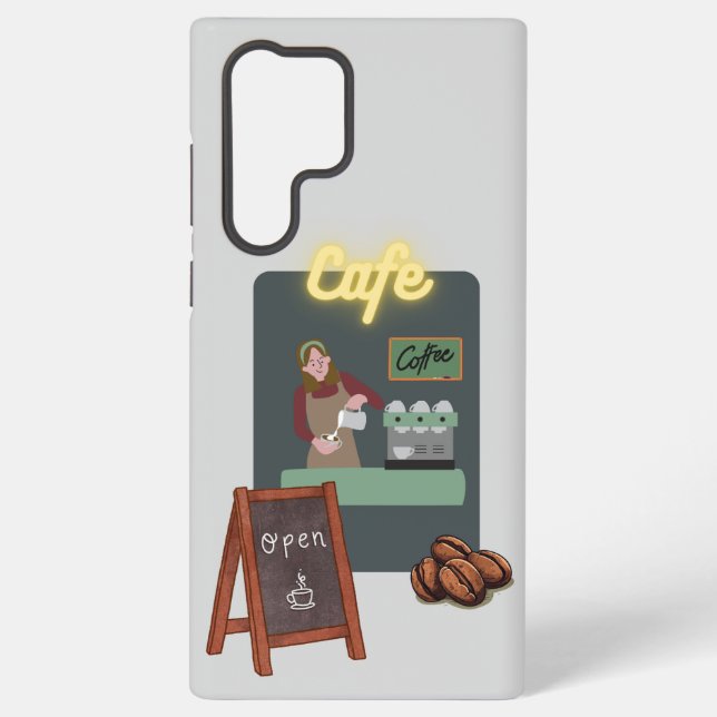 Cafe phone case samsung galaxy hülle (Rückseite)