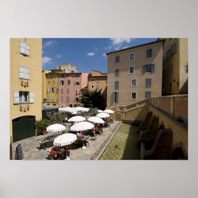 Café, Place de l'Eveche, Grasse, Poster (Vorne)