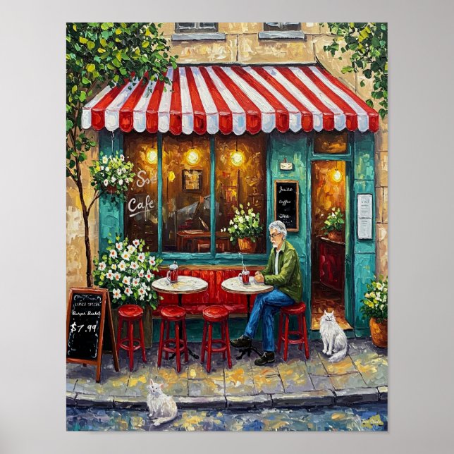 Café Poster (Vorne)