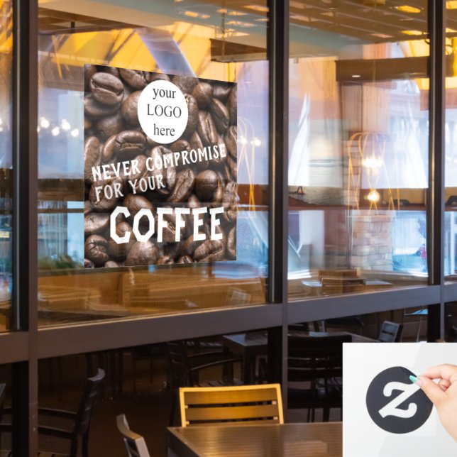 Cafe Promotional Quote Fensteraufkleber (Restaurantfenster)