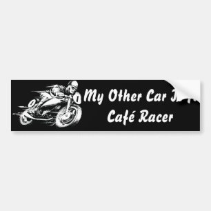Café Racer Autoaufkleber