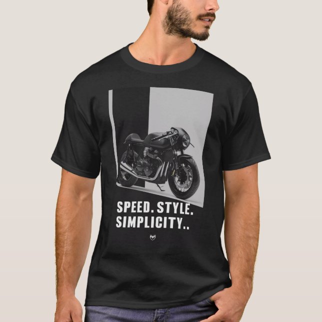 Café Racer Cool T-Shirt (Vorderseite)
