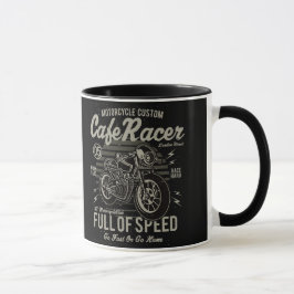 Café Racer hart Race Hard Go Schnell oder Go Zuhau Tasse
