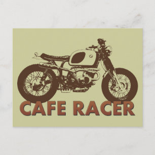 Cafe Racer Vintag Postkarte