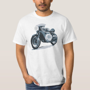 Café-Rennläufer-Klassiker-Motorrad T-Shirt