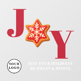 Café Restaurant Bäckerei Rotes JOY Fenster Klammer Fensteraufkleber