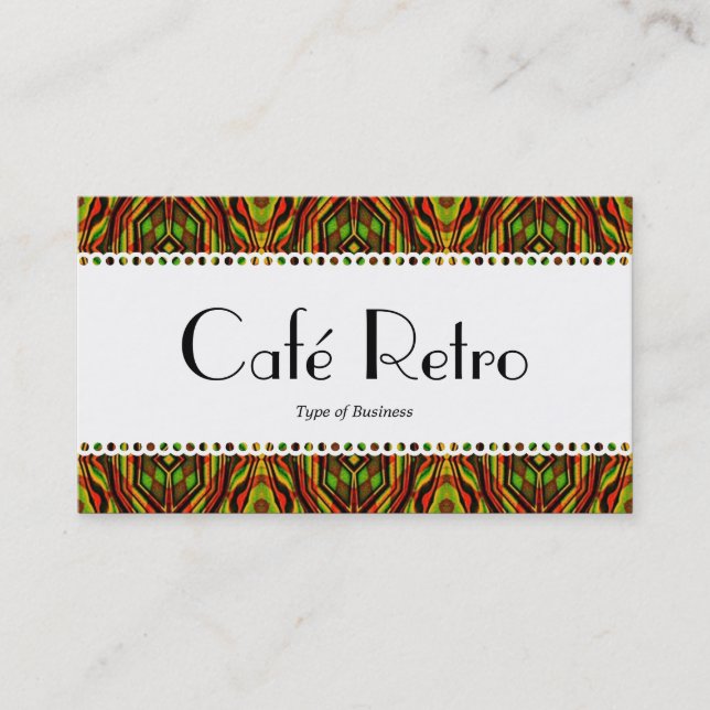 Café Retro (Scallope) Visitenkarte (Vorderseite)