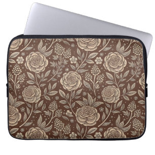 Cafe Rose Wilde Blumengestaltung Laptopschutzhülle