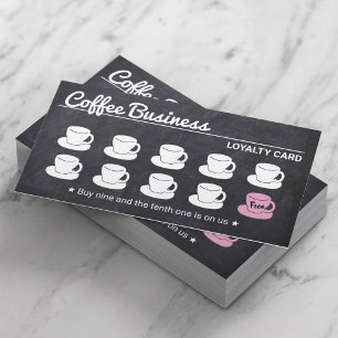 Café Rustikales Café Café Loyalität Treuekarte