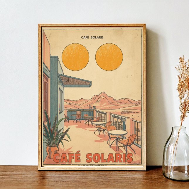 Café Solaris - Sci-Fi Vintage  Poster (Von Creator hochgeladen)