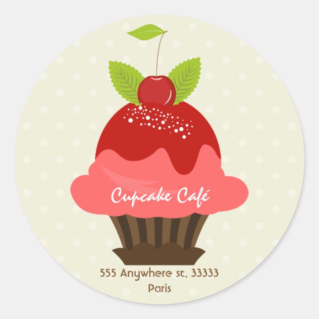 Cafe Sticker (Vorderseite)