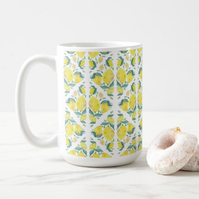 Café-Tasse Lemons Mediterranes Restaurant Kaffeetasse (Mit Donut)