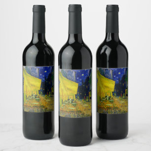 Cafe Terrace Arles, Place du Forum, 1888 Weinetikett