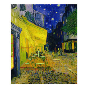 Café Terrace Arles, Place du Forum by van Gogh Fotodruck
