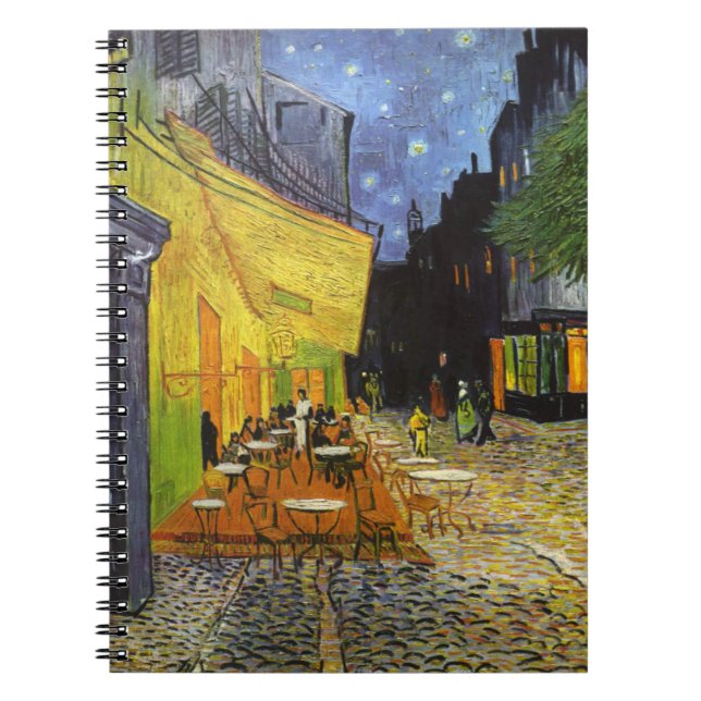 Café Terrace at Night by van Gogh Notizblock (Vorderseite)