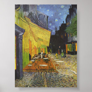 Café Terrace at Night by Van Gogh Poster
