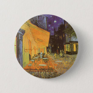 Café Terrace at Night by Vincent van Gogh Button
