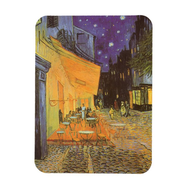 Café Terrace at Night by Vincent van Gogh Magnet (Vertikal)