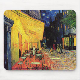 Café Terrace at Night by Vincent van Gogh Mousepad