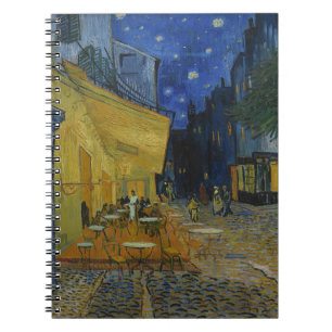 Café Terrace at Night by Vincent van Gogh Notizblock