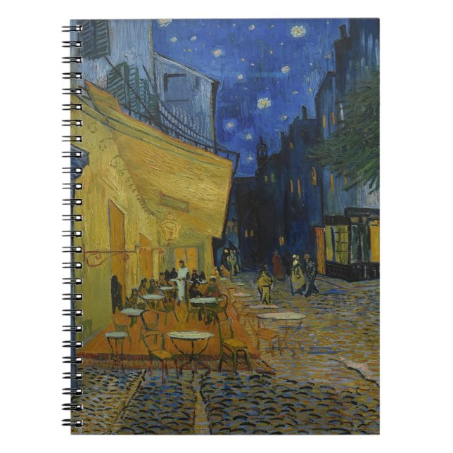 Café Terrace at Night by Vincent van Gogh Notizblock (Vorderseite)