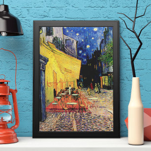 Café Terrace at Night by Vincent van Gogh Poster