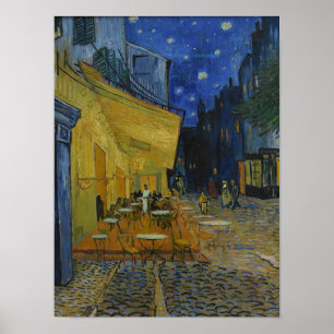 Café Terrace at Night by Vincent van Gogh Poster