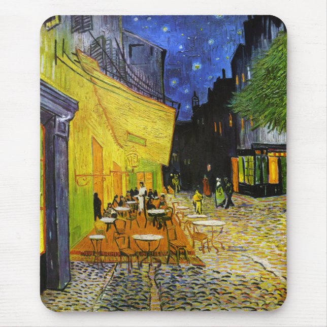 Cafe Terrace at Night Mousepad (Vorne)
