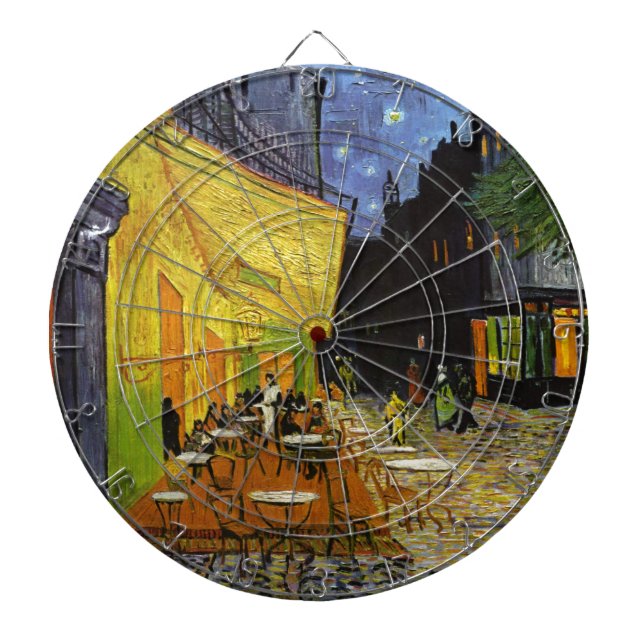 Café Terrace at Night Van Gogh Dartscheibe (vorne)
