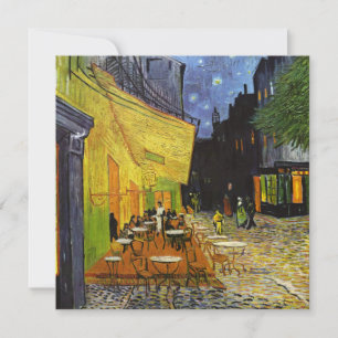 Café Terrace at Night Van Gogh Feiertagskarte