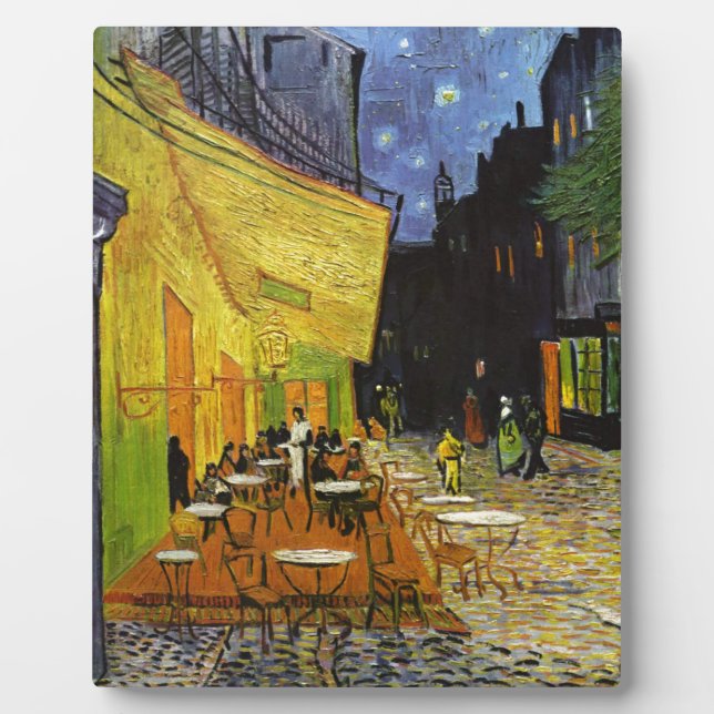 Café Terrace at Night Van Gogh Fotoplatte (Vorderseite)