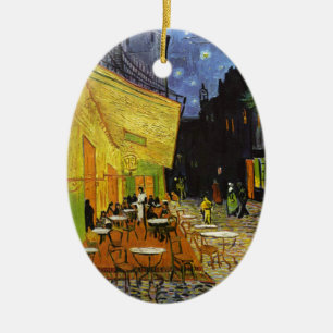 Café Terrace at Night Van Gogh Keramikornament