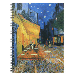 Café Terrace at Night Van Gogh Notebook Notizblock