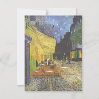 Café Terrace at Night Van Gogh Postkarte