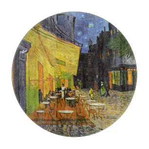 Café Terrace at Night Van Gogh Schneidebrett