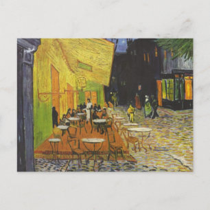 Café Terrace at Night - Vincent Van Gogh Postkarte