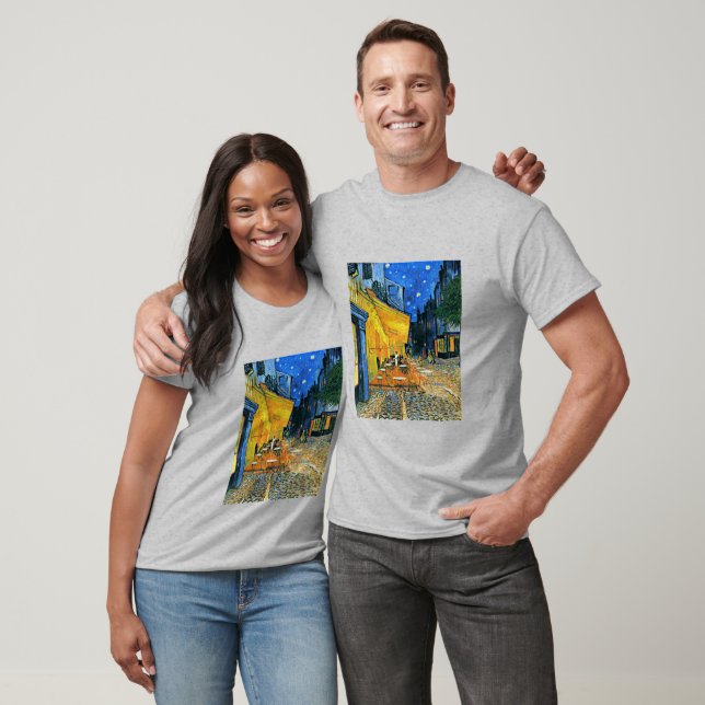 Cafe Terrace Kunst-Malerei von Vincent van Gogh T-Shirt (Unisex)