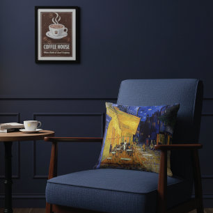 Café Terrace Night Frankreich Vincent van Gogh Kissen