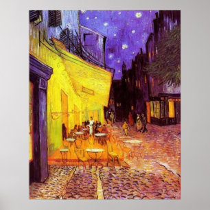 Café Terrace on Night by Vincent van Gogh Poster